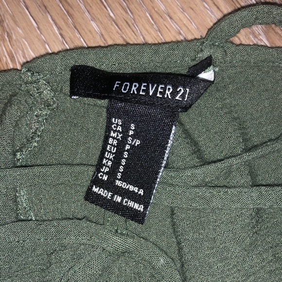 Forever 21 green cami dress - Picture 3 of 4